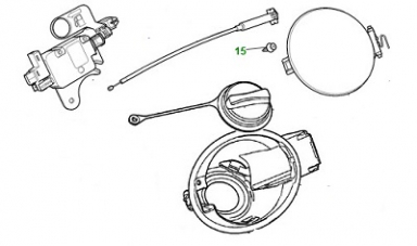 RETAINING PIN FOR FUEL TANK GAS CAP TETHER  C2S5838