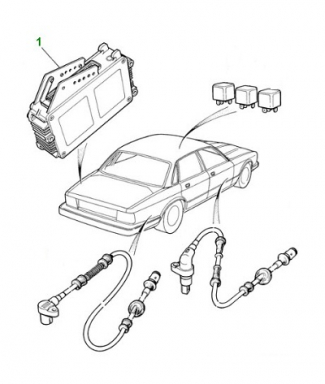 USED ECU FOR ABS SYSTEM, LOCATED IN TRUNK  DBC5422