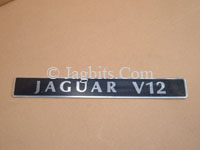 INTAKE MANIFOLD EMBLEM, JAGUAR V12  EBC2843