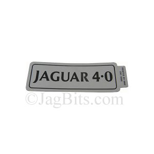 VALVE COVER  DECAL -JAGUAR 4.0-  EBC3888