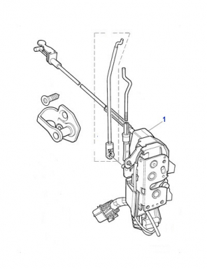 REBUILT PASSENGER DOOR LATCH ASSEMBLY  GJA1080FK