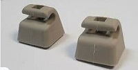 SUNVISOR CLIP COLOR OATMEAL SET OF TWO  HMD1084AAAGDSET