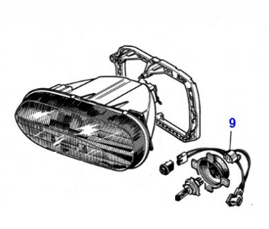 USED BULB LINK HARNESS FOR OVAL HEADLAMP  JLM10725