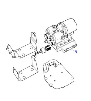 USED ABS MODULATOR MOTOR/PUMP AND MODULE ASSEMBLY JLM12004