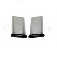 PILLAR LAMP LENS SET, ON THE B PILLAR. BLACK RIM ONLY.  JLM130