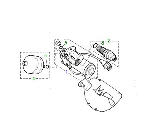 USED ABS MOTOR AND PUMP ASSEMBLY INCLUDES PUMP AND PRESSURE SWITCH  JLM1885
