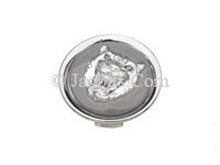 ROAD WHEEL EMBLEM BADGE, SILVER HEAD GREY BACKGROUND  MNA6249GA