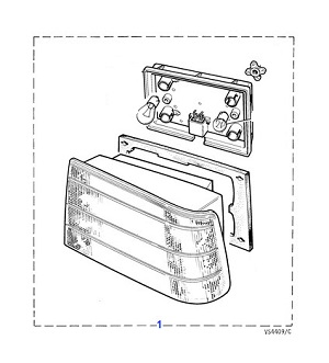 NLA TAIL LAMP ASSEMBLY, LEFT  DBC11641