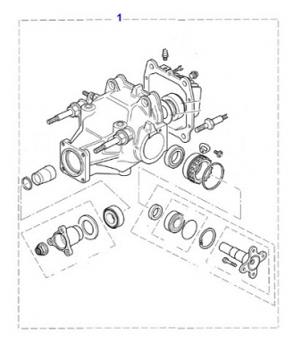 USED REAR DIFFERENTIAL ASSEMBLY