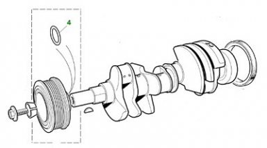 O-RING CRANKSHAFT TO DAMPER XR81139