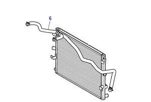 INLET COOLANT HOSE RADIATOR TO SUPERCHARGER  XR832812